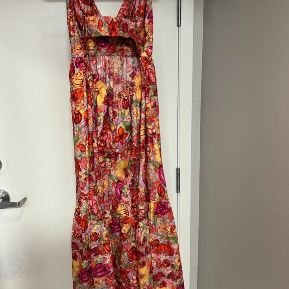 Olivia James Backless Floral Dress (Size Medium) - Picture 2 of 2